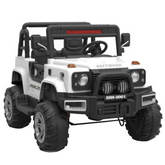Masinuta Electrica Jeep Defpower cu 2 Locuri, Telecomanda si Functie MP3,Alb