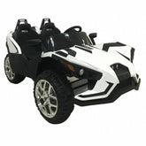 Masinuta Electrica Polaris Slingshot cu 2 Locuri si Telecomanda,ALB