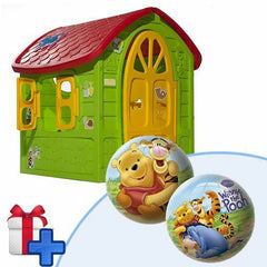 Casuta de joaca de exterior pentru copii Dohany cu o minge cadou