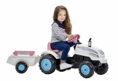 Tractor Falk roz pentru fetite