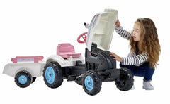 Tractor Falk roz pentru fetite