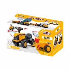 Tractor falk JCB cu remorca lopata si grebla