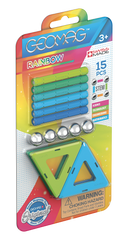 Geomag set magnetic 15 piese Rainbow Cold, 366
