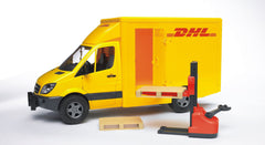 Bruder DHL Mercedes Benz Sprinter cu 2 paleți 02534