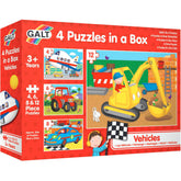 Set 4 puzzle Galt, Vehicule, 30 piese