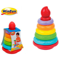 Turn Winfun cu cercuri colorate, pentru copii, in forma de tort