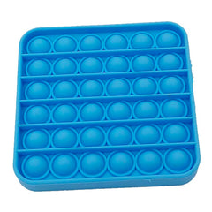 Jucarie POP IT!, antistres, din silicon, patrat, albastru