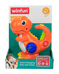 Jucarie Dino cu functia de schimbare a vocii si lumini, Winfun, 2400