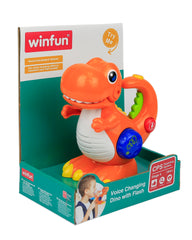Jucarie Dino cu functia de schimbare a vocii si lumini, Winfun, 2400