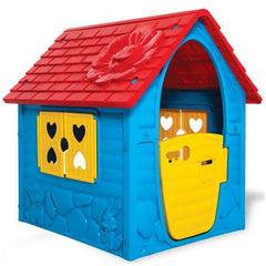 Prima mea casuta de joaca de exterior pentru copii, albastru, Dohany, plastic, 106x98x90cm 456