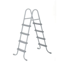 Piscina Bestway Power Steel rotunda cu cadru metalic, 4.27x1.22m, finisaj decorativ elegant, model piatra, scara si pompa de filtrare