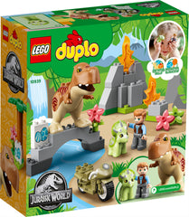 LEGO® DUPLO® Evadarea dinozurilor T. rex și Triceratops 10939