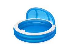 Piscina gonflabila pentru familie cu parasolar, 2.41 m x 2.41 m x 1.40 m, Bestway, 54337