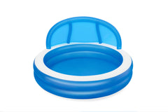 Piscina gonflabila pentru familie cu parasolar, 2.41 m x 2.41 m x 1.40 m, Bestway, 54337