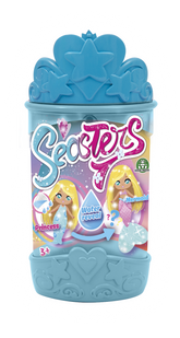 Mini papusa sirena colectibila, Seasters, EAT00000, albastru