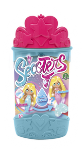 Mini papusa sirena colectibila, Seasters, EAT00000, roz