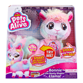 Jucarie interactiva de plus Zuru Pets Alive - Lama rainbow, 9518
