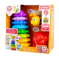 Winfun - Jucarie stivuieste si invata cu albina si florile- 0650