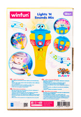 Jucarie microfon cu lumini si sunete, Winfun, 1803