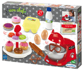 Robot de bucatarie, Pastries Ecoiffier, cu prajituri si 21 accesorii, 2522