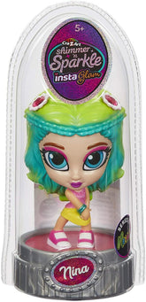 Set de infrumusetare CRA Z ART Shimmer and Sparkle, colectia Instaglam, machiaj pentru fetite in forma de papusa Nina cu par mov, 3 ani+