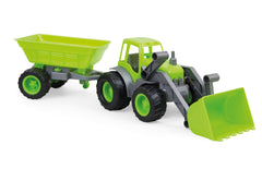 Tractoras buldozer pentru copii cu remorca, Moctoys 10173