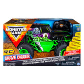 Masinuta Monster Jam RC - Grave Digger, scara 1:15