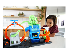 Set de joaca Hot Wheels - Color Reveal, Ultimate Octo Car Wash