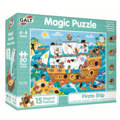 Puzzle pentru baieti Galt Corabia piratilor, 50 piese, 4-8 ani