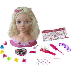 Bust papusa Klein Princess Coralie cu accesorii pentru coafat si machiaj "Emma"