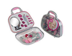 Jucarie set de infrumusetare Klein Braun cu uscator de par si accesorii
