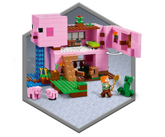 LEGO Minecraft - Casa purcelusilor 21170, 490 piese