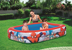 Piscina copii gonflabila 98011 de familie, Bestway, Dreptunghiular, Model Spider-Man, 2.00 m x 1.46 m x 48 cm, Multicolor