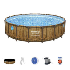 Set piscina cu cadru, pompa de filtru inclus, 549 x 122 cm, Bestway 56977