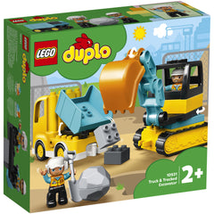 LEGO DUPLO - Camion si excavator pe senile 10931, 20 piese