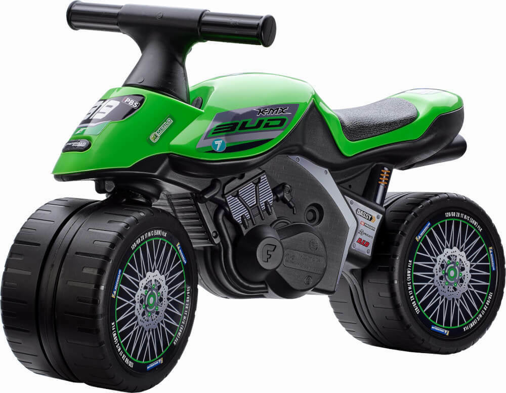 atv fara pedale Vehicul Falk fara Pedale Moto Hobby Horse Kawasaki 3UD, FK 402KX – PEAK TOYS DISTRIBUTION