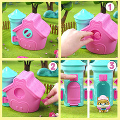 Mini Papusa Cry Babies magic Tears Storyland in casuta albastra 82533A