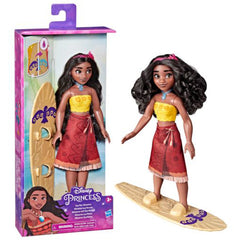 Papusa Disney Princess Vaiana cu placa de surf, HSF3379V