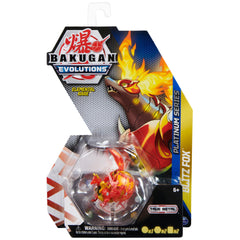 Figurina metalica Bakugan Evolutions Platinum S4, Blitz Fox Elemental Rare SPM 20135945