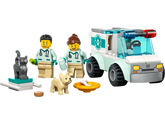 LEGO® City - Ambulanta veterinara 60382, 58 piese