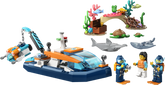 LEGO® City - Barca pentru scufundari de explorare 60377, 182 piese