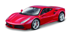 Macheta Bburago Ferrari 488 GTB, 1:24, rosu, BB26013