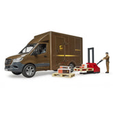Mercedes-Benz Sprinter UPS, cu sofer si accesorii - Bruder 2678