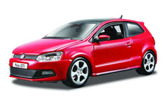 Macheta masinuta Bburago auto VW Polo GTI 1:24, rosu, 21059