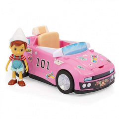 Masina si figurina Pinocchio si prietenii de aventura cu figurina Pinocchio de 10cm FAPNH04000/P