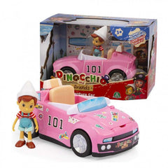 Masina si figurina Pinocchio si prietenii de aventura cu figurina Pinocchio de 10cm FAPNH04000/P