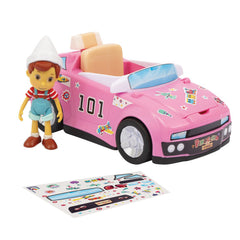 Masina si figurina Pinocchio si prietenii de aventura cu figurina Pinocchio de 10cm FAPNH04000/P