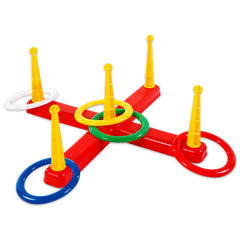 Joc de indemanare pentru copii Arunca inelele din plastic