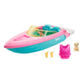 Set de joaca Barbie, Papusa cu barca si accesorii