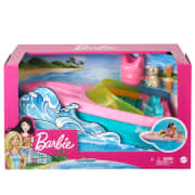 Set de joaca Barbie, Papusa cu barca si accesorii